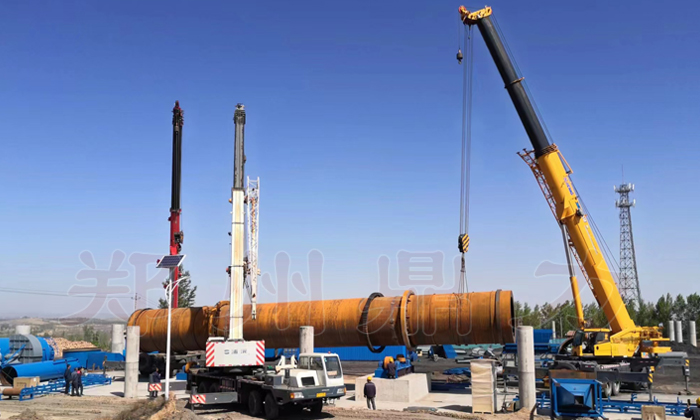 山西煤泥烘干機吊裝