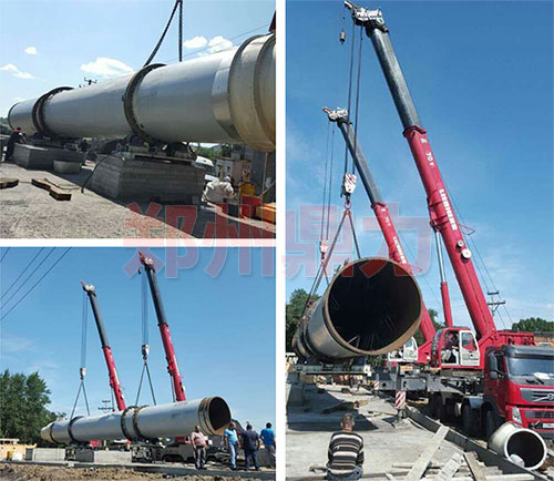 俄羅斯煤泥烘干機安裝