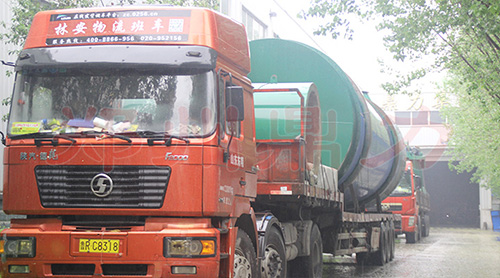 木屑烘干線發貨現場一