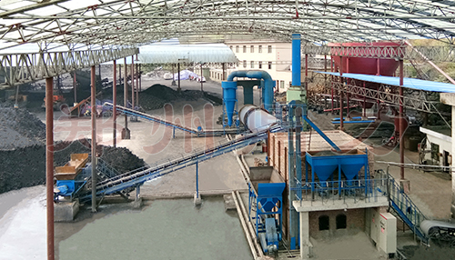 貴州煤泥烘干機現場