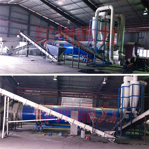 木屑烘干機運行現場