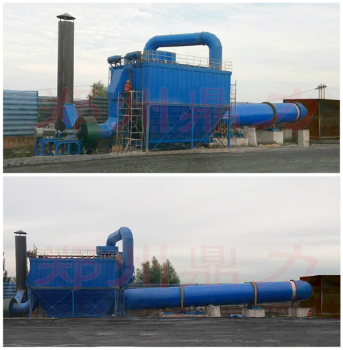 山西大同煤泥烘干設備安裝現場