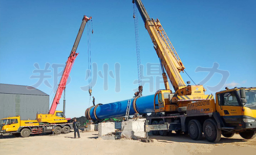 山西壽陽煤泥烘干機安裝圖