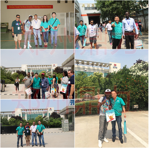 考察團到與我司接待人員合影