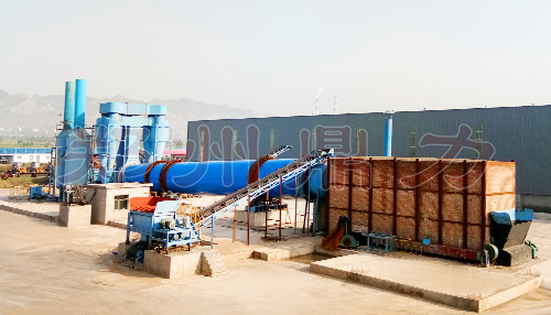 山西煤泥烘干機現場調試設備圖