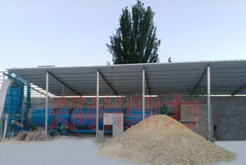 新疆玉米蛋白粉烘干生產現場