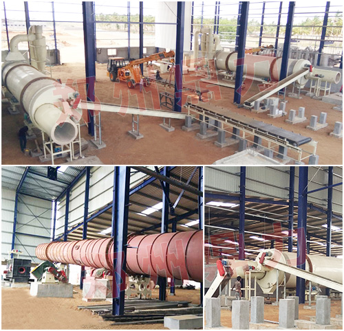 印度椰絲椰糠烘干項目安裝進度