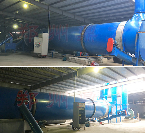 越南啤酒糟烘干設備安裝現場