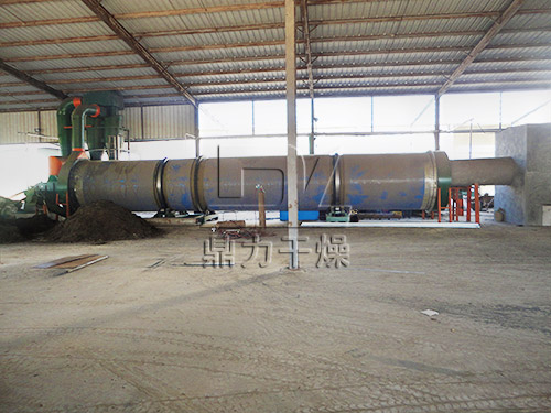 藥渣烘干設備生產現場